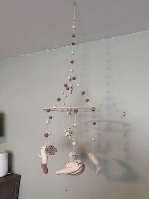 Pehr Classic Mobile Life Aquatic Aquatic Nursery Hanging Crib Mobile Beige