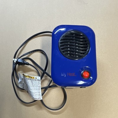 Lasko MyHeat 102 Portable Tabletop Space Heater 200W 120V Blue/Black