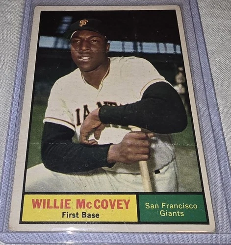 1961 Topps - Willie McCovey #517 VG Print Lines