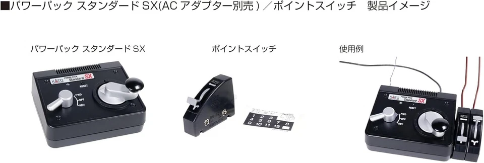 Kato 24-840BK Turnout Control Switch Set of 10 Black HO N Scale UniTrack Japan - Image 2 of 2