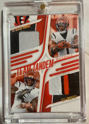 2025 Panini Absolute - Team Tandem Materials Ja'Marr Chase, Tee Higgins #TTM-CIN