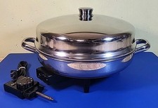 Vintage Farberware Stainless Steel Dome Electric Skillet Model FSS34 Tested!