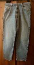 Vintage 90's Calvin Klein Easy Fit Double Stone Washed Jeans Men 34x32 32x30
