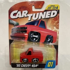 Car Tuned Customs Series 4 Red ‘90 Chevy 454 Pickup Truck