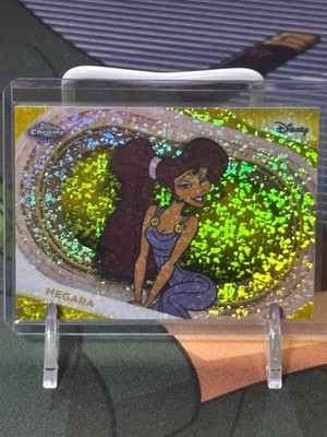Megara 2025 Topps Chrome Disney Yellow Mini Diamonds Refractor Card-#45 Hercules