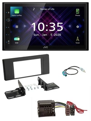 JVC DAB 2DIN MP3 Bluetooth USB Autoradio für Land Rover Range Rover Vogue L322 2 - Bild 1 von 4