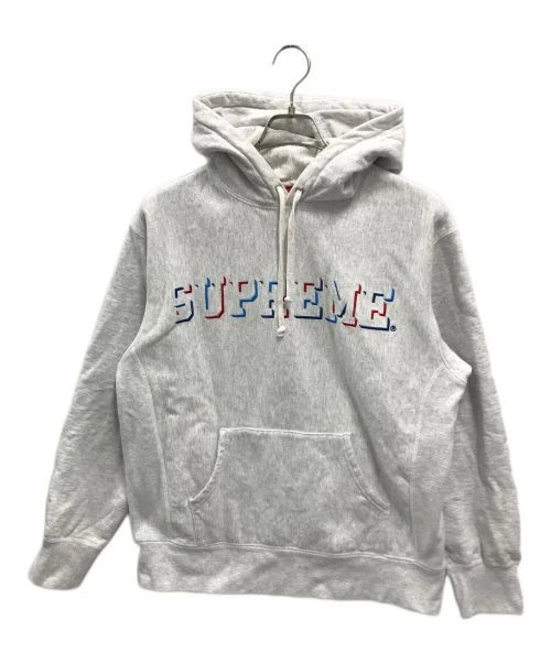 Sweat à capuche Supreme Drop Shadow gris mode homme