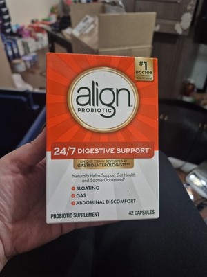 Align Probiotic 24/7 Digestive Support Natural Supplement 42 Capsules 8/2028  