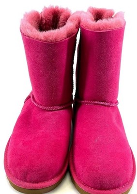 Ugg Australia Bailey Bow Boot In Cerise (Hot Pink), Size 6M/UK5/EU36/ JP24.5 EUC