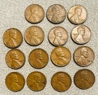 Lot of (15) 1957-D LINCOLN WHEAT PENNY COINS — photo 1