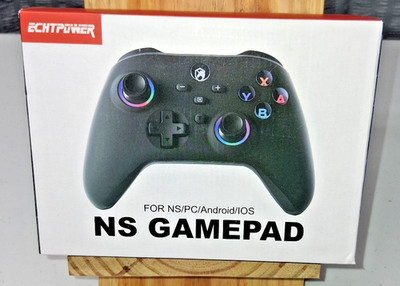 ECHTPower Wireless Controller Black for Nintendo Switch PC iOS Android Gamepad