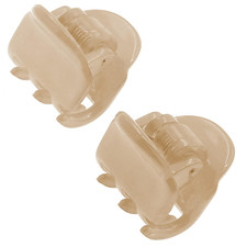 Paris CP3290 French Hair Clip for Women, Set of 2 Small Nude Girls Hair Claw Cli