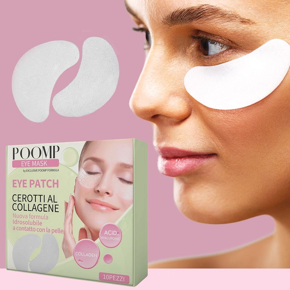 Poomp Eye Patch 2x – Maschere Occhi al Collagene – 20 Patch Idratanti Anti-Age | - Immagine 2 di 4