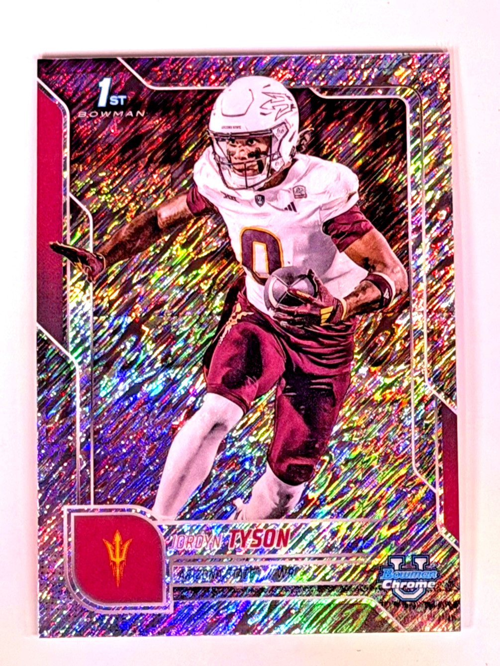 2025 Bowman University Chrome - Jordyn Tyson #31 Shimmer Refractor (RC)