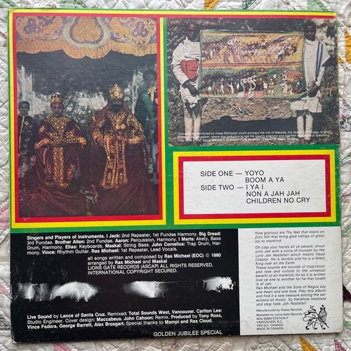 LP RAS MICHAEL AND THE SONS OF NEGUS PROMISED LAND SOUNDS STOP APARTHEID - Picture 3 of 5