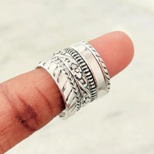 Set Of 6 Sterling Silvers, Pure Silver Rings, Assorted Pattern Rings, All size