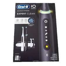 ORAL-B IO SERIES 5 EXPERT CLEAN RECHARGEABLE TOOTHBRUSH 2 PACK - NEW Sealed
