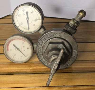 #ad Vintage Victor Equipment Co. Gas Regulator SR 410A San Francisco Chicago $79.95