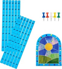 Layout Block System for Stained Glass Panels, Free to Bend, Stained Glass Tools