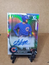 2016 1st Bowman /499 Refractor Eddy Julio Martinez Auto RC BCAP-EJM Chicago Cubs