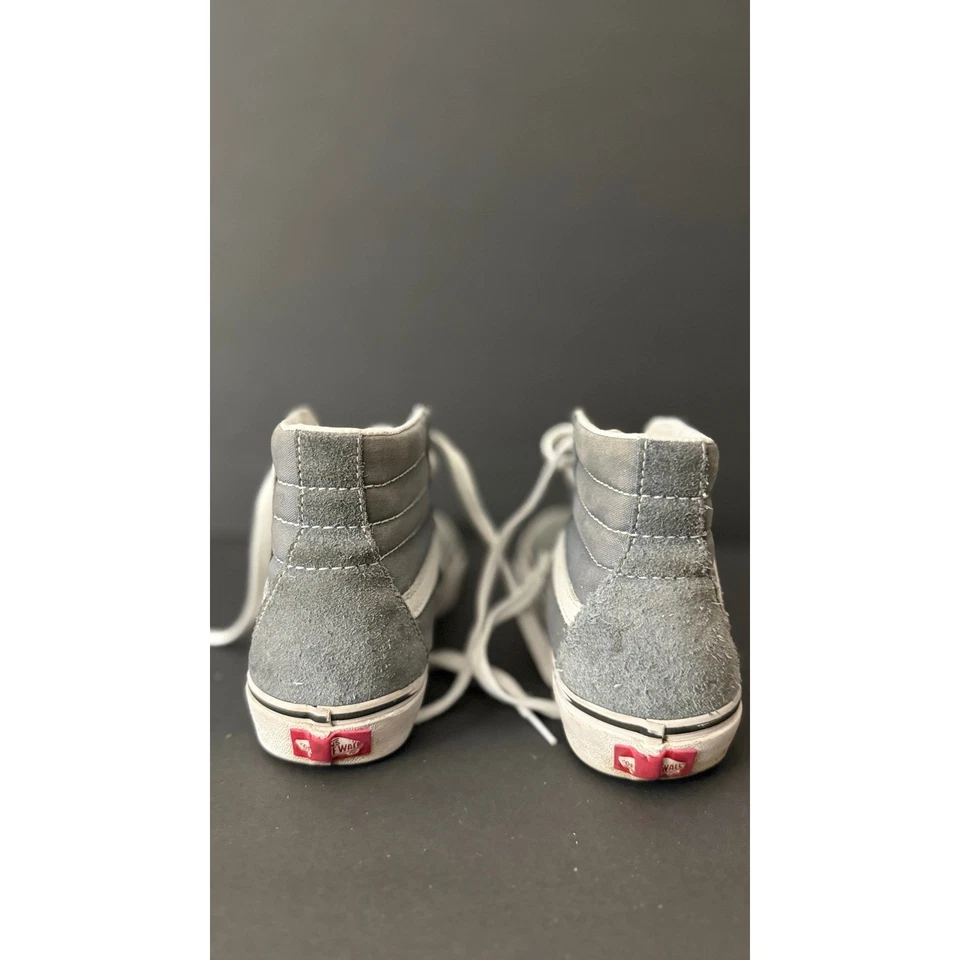 Vans Sk8-Hi Gris Gamuza Parte Superior Alta Zapatos de Skate Tenis Mujeres 8 Hombres 6.5 Foto 4 de 4