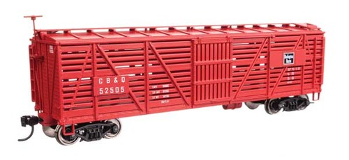 Walthers Mainline 910-41451 HO Maßstab 40' Holzwagen RTR CB&Q #52505 | Zustand: Neu