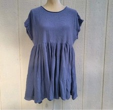 Urban Outfitters Purple short sleeve tunic dress sz S babydoll dress relaxed fit