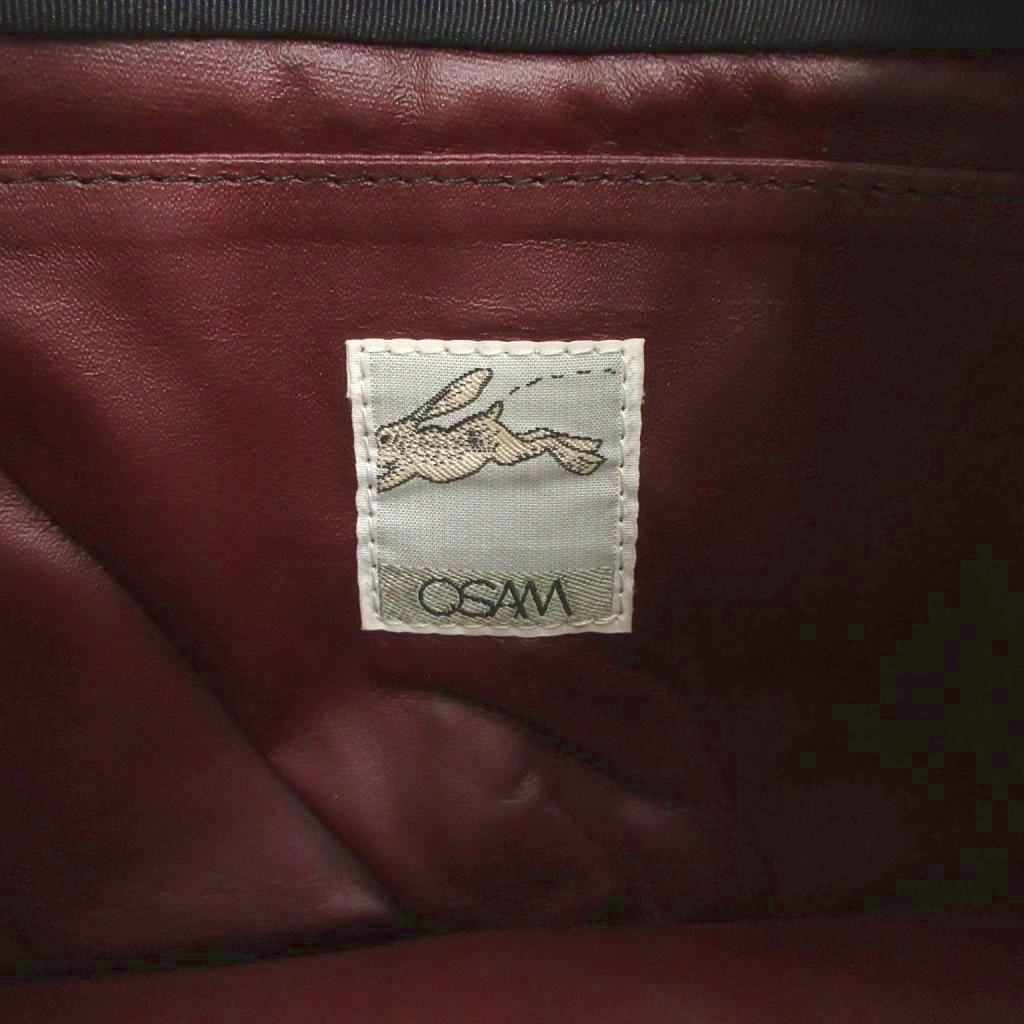 OSAM Handbag Shoulder Leopard Pattern Brushed Bei… - image 5