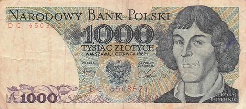 Poland  1000  Zlotych  1.6.1982  P 146c  Series  D C  Circulated Banknote Top B