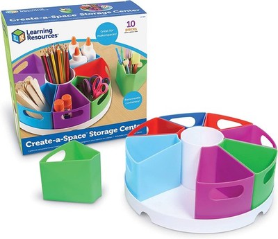 Learning Resources Create-a-Space Storage Center 4.6'' x 12'' x 12'', Multicolor