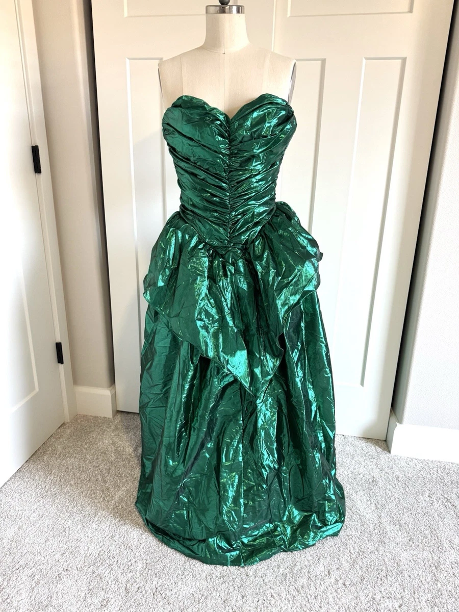 green prom dress ebay Zapakasa Women Dark Green Prom Dress with Appliques Mermaid Off The  Shoulder Evening Dress with Slit