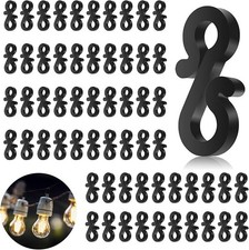 Gutter Hooks for Outdoor Lights, 120PCS Plastic Gutter Clips for Christmas