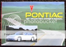 PONTIAC GRAND PRIX USA Car Owners Manual Handbook 1991 #10167540 A