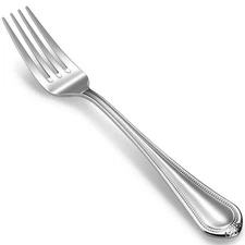 Pearl Edge 4-Piece Premium Fork Set, 18/10 Stainless Steel, Fine Silverware w...