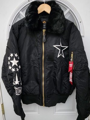 Alpha Industries B-15 Bomber Jacket Heritage Limited Edition J Balvin Men s Larg