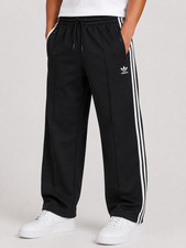 adidas Boys Black Sweatpants Size 6 Big Kid Regular Drawstring