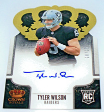 2013 Tyler Wilson Panini Crown Royale Autograph Rookie Die-Cut Card #238 20/25