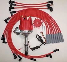 Small Cap BUICK BIG BLOCK 400 430 455 RED HEI Distributor + Spark Plug Wires 