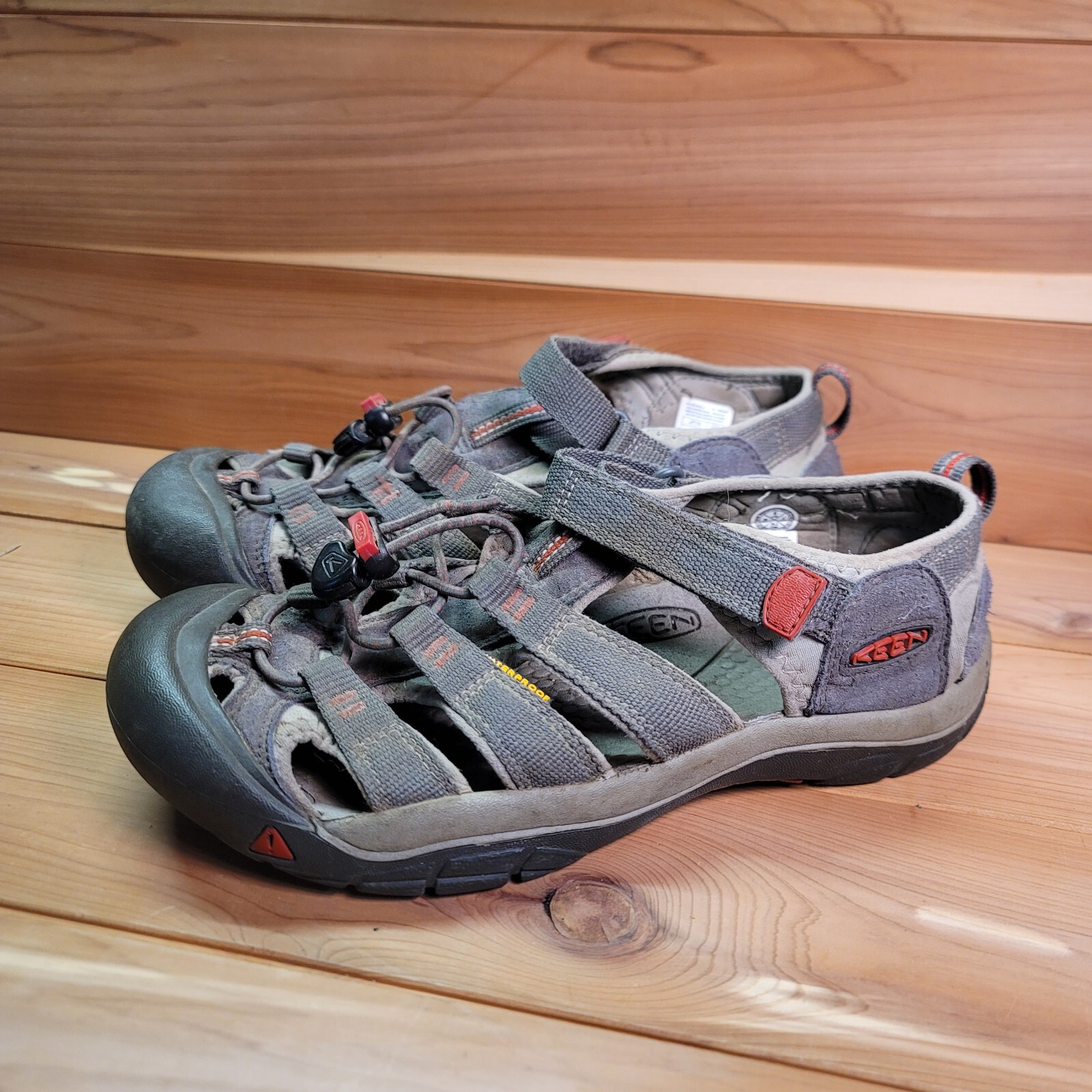 KEEN Sandali Uomo 6 Newport H2 Scarpe da Escursionismo Grigio Rosso Impermeabili 1016282