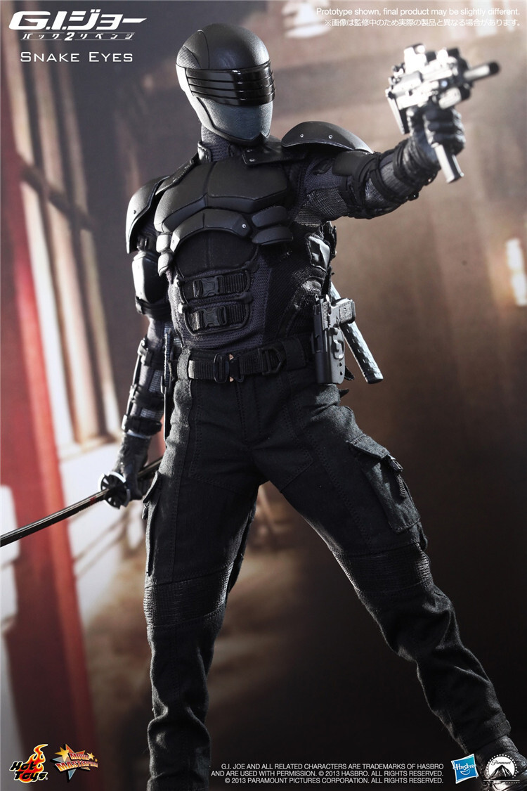 HotToys 1/6 MMS192 G.I. Joe Retaliation Snake Eyes Action