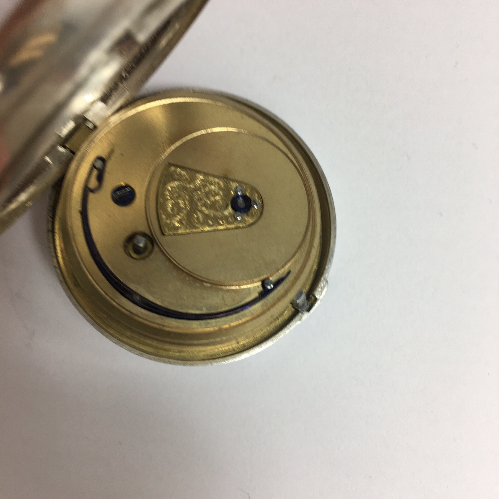 Antique 1865 Solid Silver Pair Case Pocket Watch … - image 4