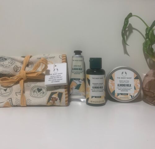 The Body Shop Soothe Smooth Almond Milk Mini Gift - Body Butter + Hand Cream + S