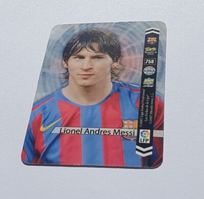 Lionel Messi Top Platinum #758 FC Barcelona Mundicromo Fichas La