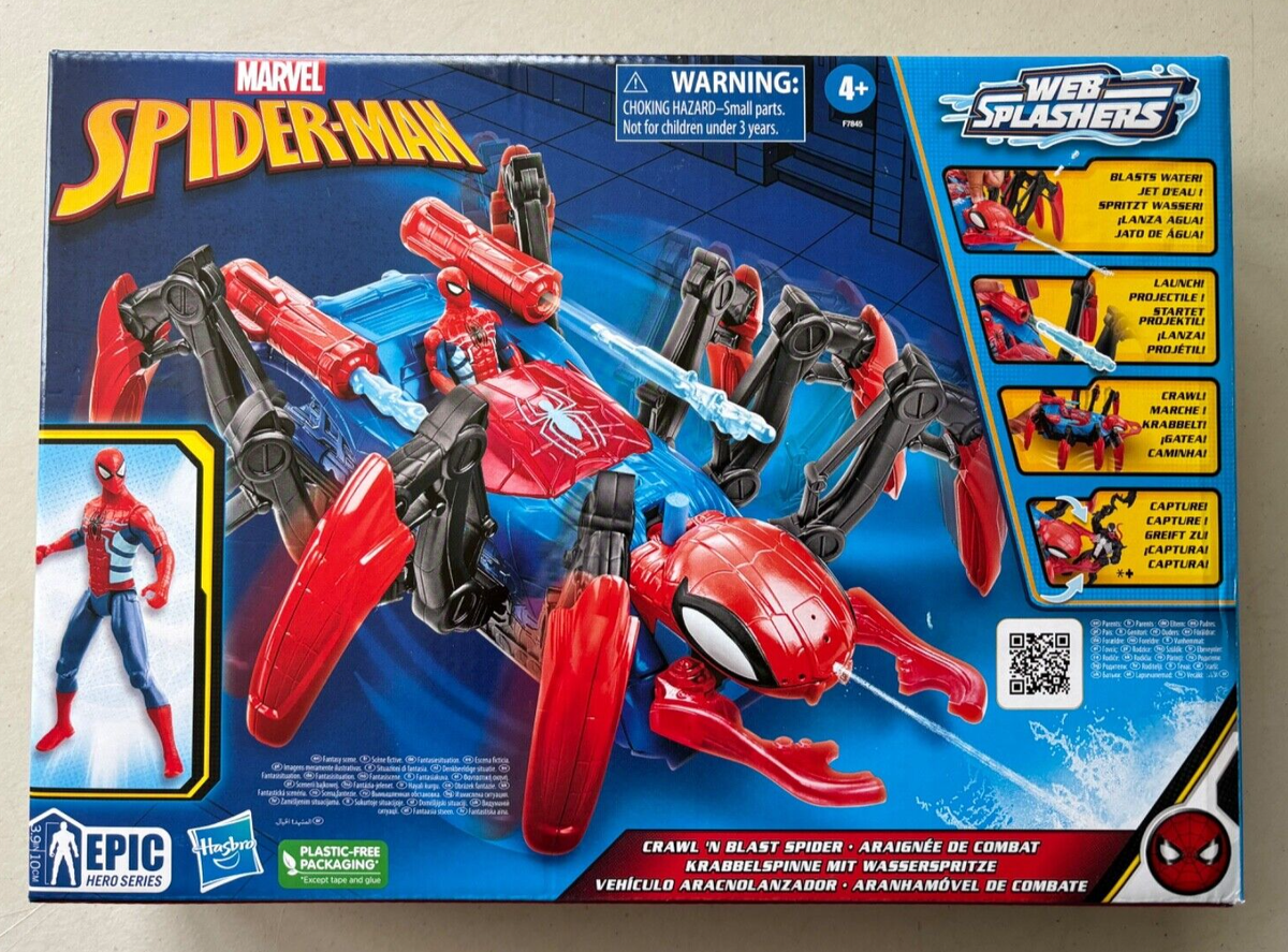Marvel Spider-Man Crawl & Blast Spider Vehicle & 3.75