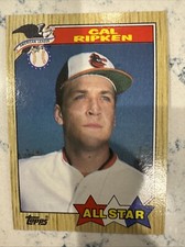 1987 Topps - All Star #609 Cal Ripken 3 Rare Errors