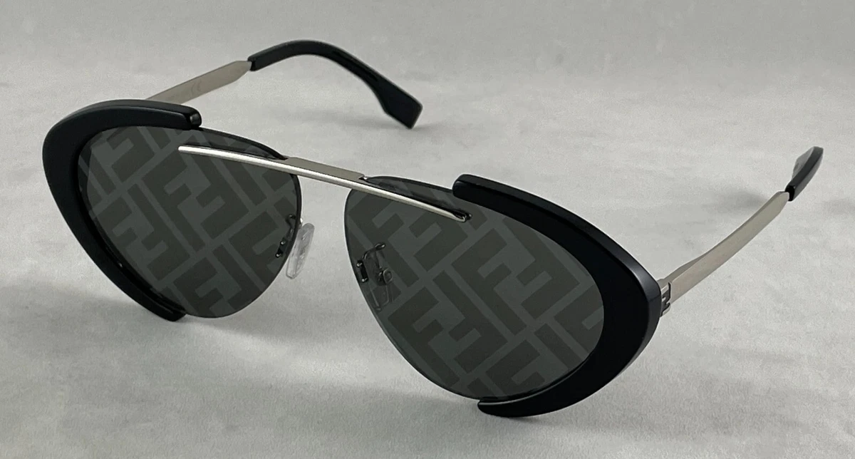 Fendi FENDI FE40042U FE 40042U 01C Black/Silver Sunglasses 59-11-145