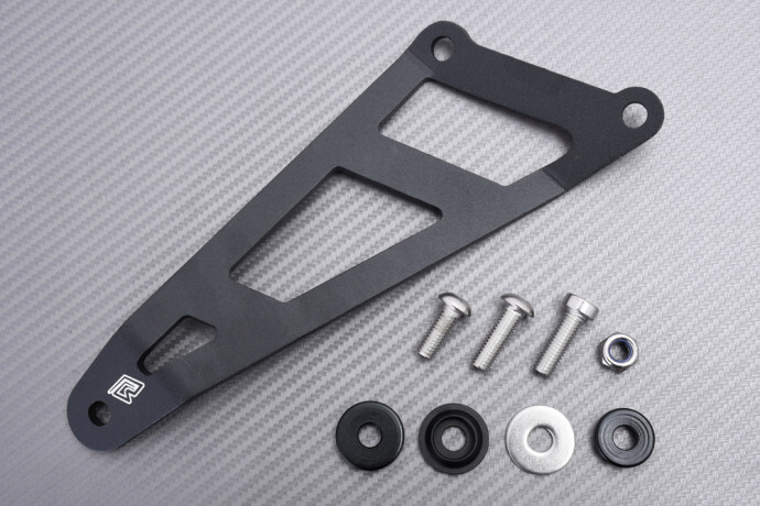 Support échappement Suzuki SV650S alu, idéal pour les sorties piste et route 1999-02