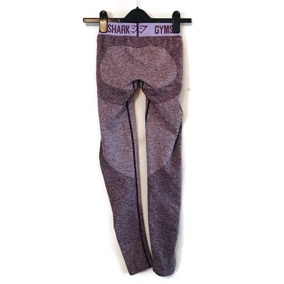 gymshark flex seamless low rise logo waistband leggings
