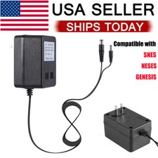 3 In 1 AC Power Supply Plug Adapter Charger Cable for Nintendo NES SNES GENESIS