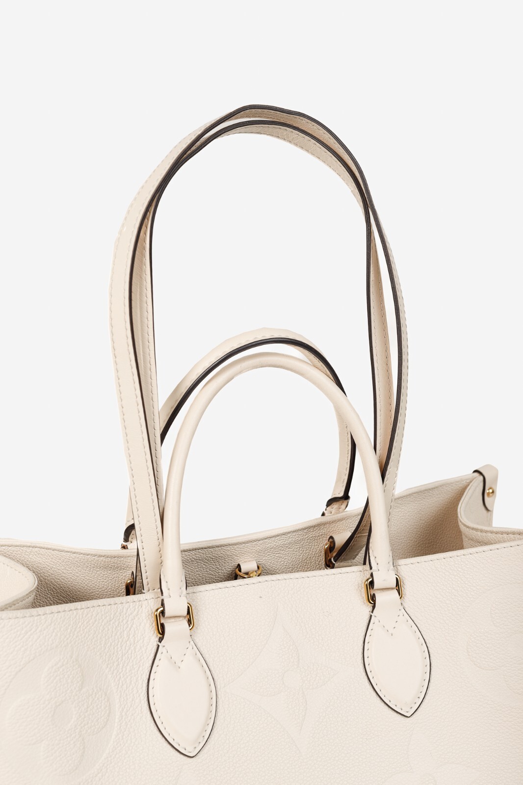 Louis Vuitton OnTheGo GM Creme Empreinte Monogram Leather Tote Bag image 6
